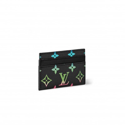 LOUIS VUITTON MURAKAMI DOUBLE MONOGRAM ECLIPSE CARD HOLDER M13911 (11*7*1.5cm)
